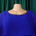 thumbnail image 6 of AURA Plus Size Spring Sequin Cape Mermaid Gown Elegant High Waist Long Party Dress XL XXXL, 6 of 9