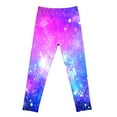 thumbnail image 4 of Kiijoy Girls Galaxy Starry Sky Print Leggings Base Layer Pants Stretch Tights, Sizes 1-12, 4 of 4