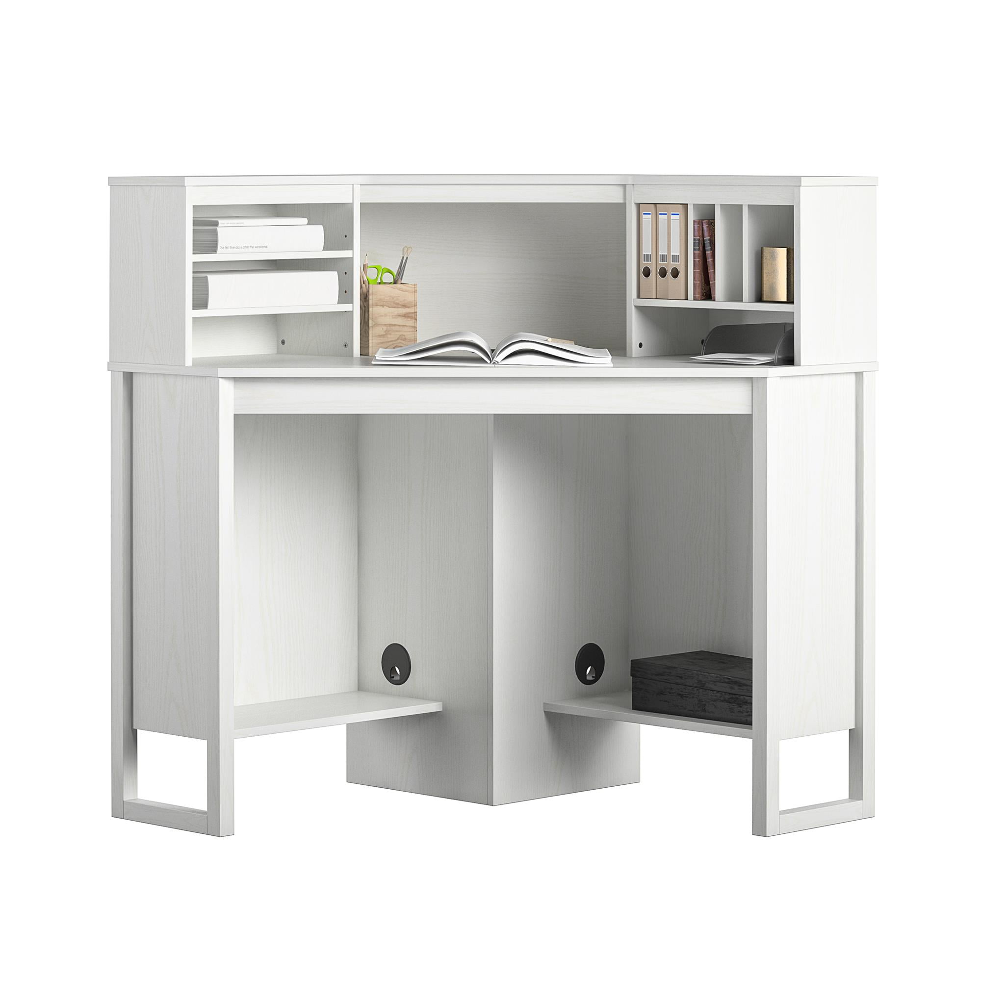 Featured image of post Small Corner Desk With Shelves Small size corner computer desk with bookshelf l shaped computer desks executive office table