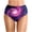 A08 Purple, variant on Bikini Bottoms Women Galaxy Print High Cut Full Coverage Swimsuit Comtable Ruched Scrunch Bathing Suit Bottom Purple XL