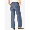 thumbnail image 2 of Woman Within Plus Size Flex Pull-On Wide-Leg Denim Jean, 2 of 3