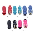 thumbnail image 4 of 6 pares de niños Mittens Invierno Impermeable Impermeable Dibujos animados Unisex Regalos Niños Suministros de esquí Adorables Actividades al aire libre para el clima frío azul Inevent HA059224-03B, 4 of 5