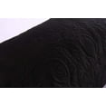thumbnail image 4 of MarCielo 2-Piece Embroidered Pillow Shams, Decorative Microfiber Pillow Shams Set, Standard Size, Queen Size, Black, 4 of 6