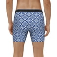 thumbnail image 4 of Cauagu Stylized Flowers Vintage Boho Print Men's Boxer Briefs, Funny & Cute Underwear Elastic Waistband Briefs Ideal Gift for Men,1-Pack, 4 of 7