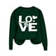 thumbnail image 3 of Ounisa Womens Valentines Sweatshirt Love Heart Graphic Print Pullover Casual Long Sleeve Valentine's Blouse Top, 3 of 5