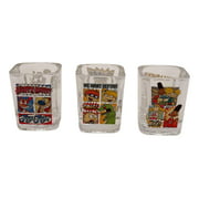 90's Show (Ren and Stimpy, Hey Arnold, Rugrats) 3-Piece Square Shot Glasses Set