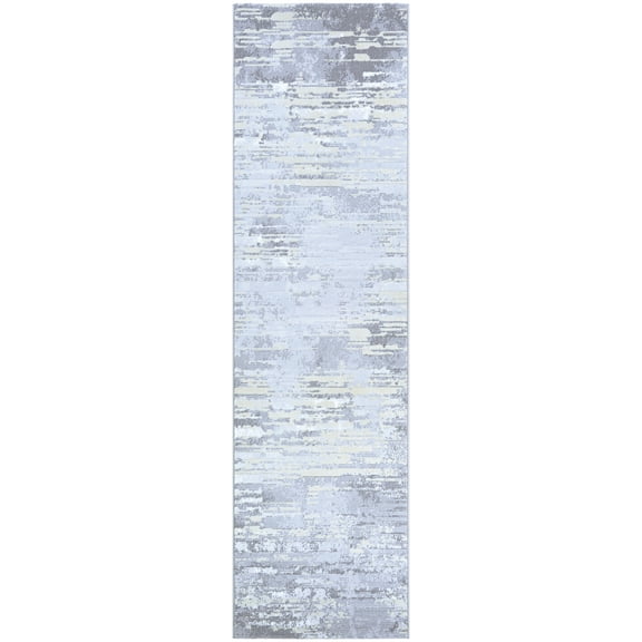 Couristan Cryptic- Ltgrey/Champagne 2'2" X 7'10", Area Rug