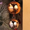thumbnail image 5 of Adornos colgantes navideños, colgadores de puerta con cascabel, campana colgante para puerta navideña con pajarita de cinta, 5 of 5