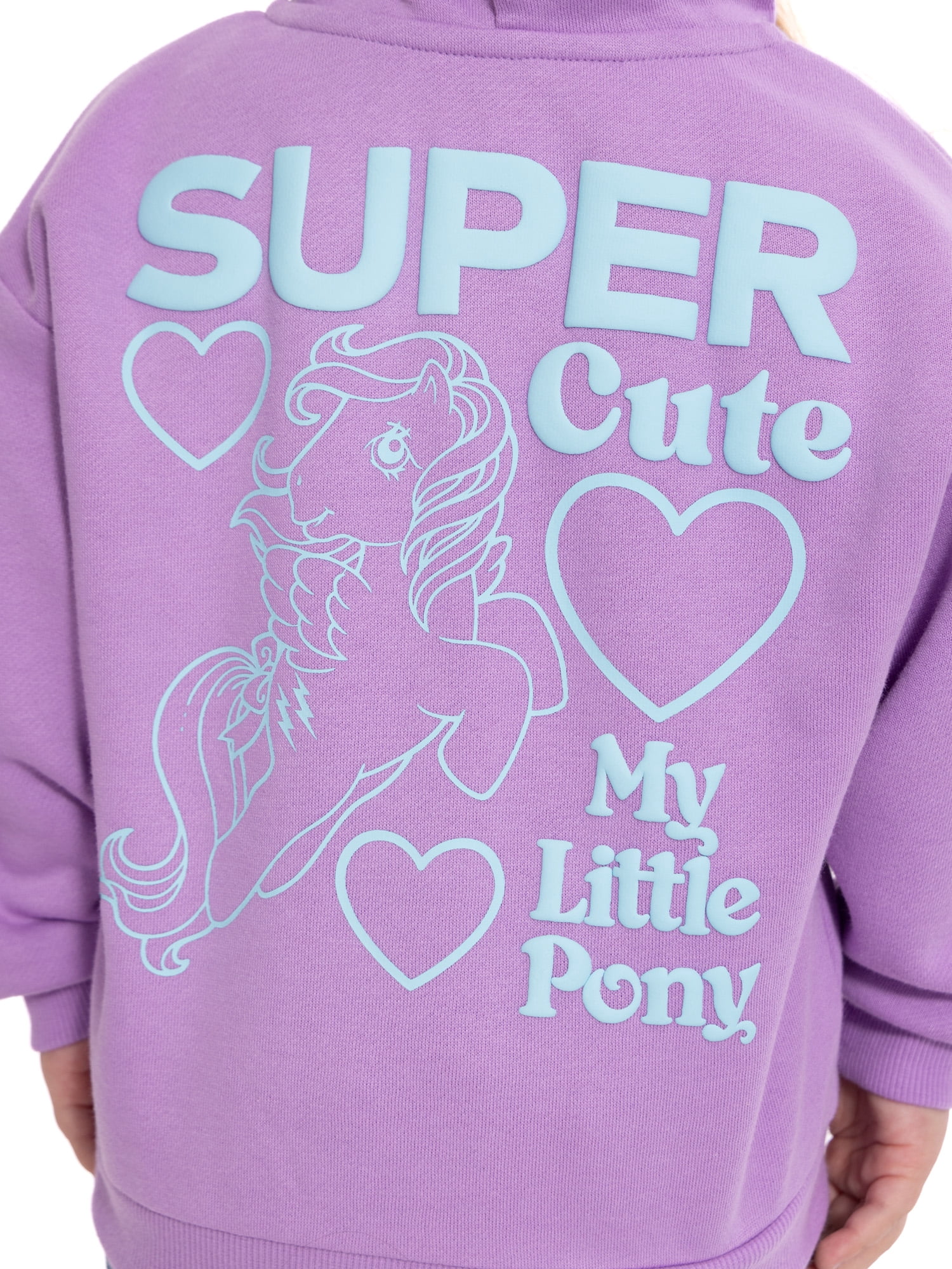 My Little Pony Toddler Girls' Full Zip Graphic Hoodie, Sizes 12M-5T