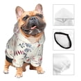 thumbnail image 3 of Honeii Wildflower Watercolor 3 Print Small Dog Hoodies Pet Hooded Sweatshirts Fall Winter Puppy Cat Sweaters Warm Clothes for Small Dogs Outfits Costume-X-Large, 3 of 7