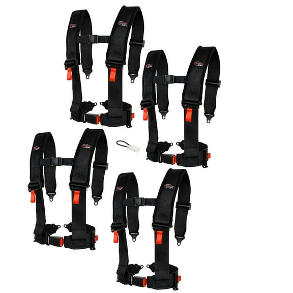 Tusk 4 Point 3 inch H-Style Safety Harness 4 Seat Package