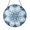 Acrylic 3.5 Inch, variant on Frosted Snowflake Faux Stained Glass Window Hanging