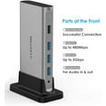thumbnail image 3 of LENTION USB C Docking Station with 100W PD,HDMI,Gigabit Ethernet,USB 3.0/2.0 Compatible MacBook,Windows,Chrome(D53,Gray), 3 of 12