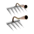 thumbnail image 1 of DOLITY 2 Stuks Multifunctionele Bloembedden Tuinieren Gazon Leveling Los Zaaien voor 4 Prong 6 Prong, 1 of 9