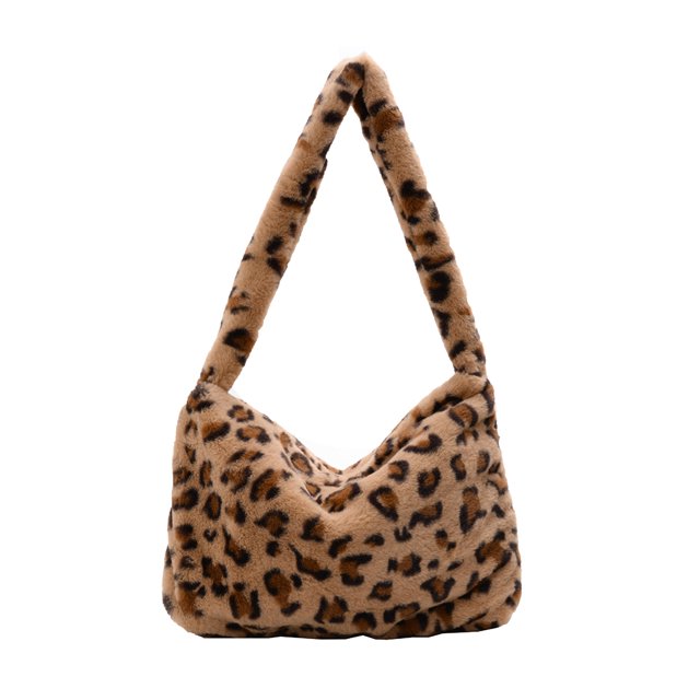 Bolso de hombro para mujer, bolso de almacenamiento, estuche de viaje, bolso de gran capacidad, bonitos organizadores, bolsos portátiles de moda Bolsas de mensajero y de hombro leopardo amarillo Jumpingount AP013869-08