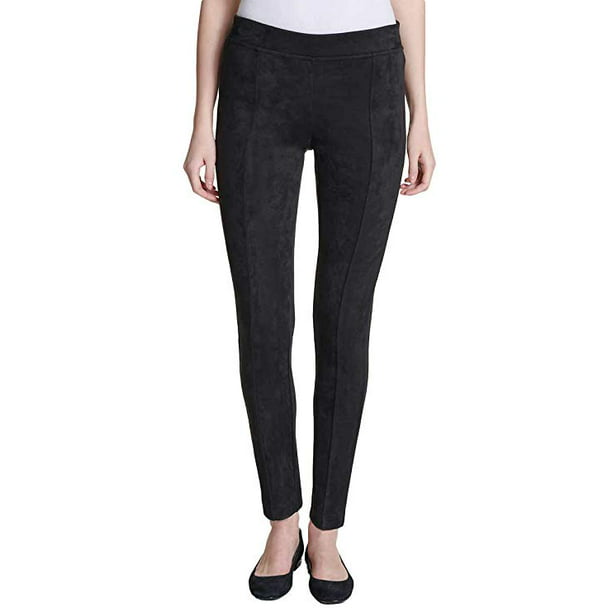 Andrew Marc Women's Super Soft Stretch Faux Suede Pull On Pants, Black  Small - Walmart.com
