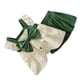 thumbnail image 4 of Conjuntos de dos piezas para niños, Top sin mangas con ribete de encaje, pantalones cortos, camisa con decoración de lazo de verano, conjunto de pantalones cortos, verde, talla 90, 4 of 5