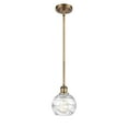 thumbnail image 3 of Innovations Lighting  Athens Deco Swirl - 1 Light 6" Stem Hung Mini Pendant Brushed Brass, 3 of 5