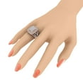 thumbnail image 4 of 1 Carat Diamond Wedding Band Ring in 14K Rose Gold (Ring Size 7.5), 4 of 6