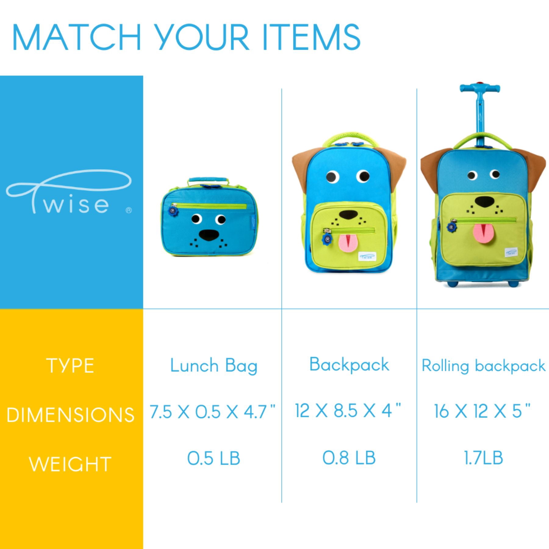 Twise Side-kick 12" Kids, Toddlers Backpack for Preschool, Pup