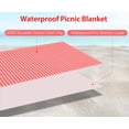 thumbnail image 3 of Large Outdoor Picnic Blanket, 59"x78.7" Waterproof Picnic Mat, Sandproof Beach Blanket Portable Camping Blanket Lightweight, 3 of 8