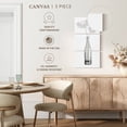 thumbnail image 5 of Elephant Stock Minimal Flowers Wall Art - Vertical Multi Panel Canvas - Living Room Wall Decor - Floral And Botanical Multi Panel - White And Gray Decor - 24" x 52", 5 of 8