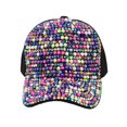 thumbnail image 2 of Top Headwear Pearl Rhinestone Bling Baseball Cap - Black/Multicolor, 2 of 4