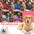 thumbnail image 2 of Dog Car Seat Foldable Dog Car Booster Seat Waterproof Breathable Oxford Travel Bag ,Carrier Basket Dog Travel Bag Mat ,for Small to Medium Dogs, Puppies, 2 of 6