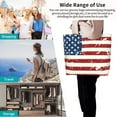 thumbnail image 4 of Defioc Vintage American Flagfor Women's Tote Bag - Shopping Bag Casual Shoulder Bag Fashion Handbag Daily Bag Hobo Bags for Travel Work Shopping, 4 of 8