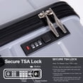 thumbnail image 4 of Shininglove 3pcs Hardshell Luggage Sets With Spinner Wheels TSA Lock for Travel (20/24/28), 4 of 8