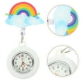 thumbnail image 4 of Retractable Rainbow Badge Watch Portable Nurse Watch Gift for Girls Women, 4 of 7