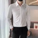 thumbnail image 4 of Camisas y blusas negras con gráficos de manga larga para hombre, estilo formal, sencillo, regular, estilo coreano, moda asiática 2024, 4 of 4