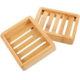 thumbnail image 5 of Amosfun 2 Pcs Bathroom Soap Dish Bamboo with Water Filtration for Shower, 5 of 8