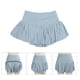 thumbnail image 4 of Falda De Tenis Elástica Plisado Plisado Con Bolsillos Para Mujeres Adecuadas Varias Escenas Azules Claros, 4 of 7
