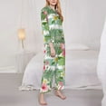 thumbnail image 3 of Gaeub Tropical Flamingo Women' Long-Sleeve Shirt and Full-Length Bottom Pajama Set Loungewear Soft Pjs Sleepwear Set-Large, 3 of 7