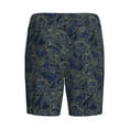 thumbnail image 5 of Gaeub Golden Peonies Printed Men's Short Pajama Pants, Lightweight Lounge & Sleep Bottoms Keep You Cool - X-Large, 5 of 9