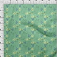thumbnail image 3 of oneOone Cotton Poplin Light Mint Green Fabric Clothes|Footprint & Baby Feeder Kids Sewing Craft Projects Fabric Prints By Yard 42 Inch Wide, 3 of 4