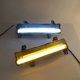 thumbnail image 3 of 2 piezas de diseño de coche para Jeep Compass 2017 2018 LED DRL luces de conducción diurna luz diurna lámpara impermeable señal de giro amarilla, 3 of 4