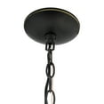 thumbnail image 6 of Lalia Home 5-Lt 20.5" Glass and Metal Pendant Chandelier - Restoration Bronze, 6 of 7