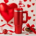 thumbnail image 4 of Cook with Color 6 Piece Silicone Valentine’s Day Straw Topper Set, Reusable Straw Covers for Standard Straws, 4 of 5