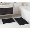 thumbnail image 2 of Mainstays 2 Piece Bath Rug Set, Black Linear Geo, 17" x 24" & 20" x 30", 2 of 10
