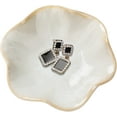 thumbnail image 1 of 1 plato de joyería de cerámica, regalos para mujeres, joyería de su hoja, bandeja para llaves, anillo pequeño, soporte para platos, mesita de noche, decoración de entrada, decoración del hogar, Navidad, cumpleaños, regalo de amistad para amiga y colega ER, 1 of 5