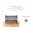 thumbnail image 5 of HALO Breathable Mesh Crib Liner for Full-Size Solid End Cribs, 100% Polyester Crib Bumper, White, 2 Panels, 5 of 7