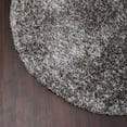 thumbnail image 2 of Rugsotic Carpets Hand Tufted Shag Polyester Eco-Friendly Area Rugs - 8'x8', Round, Silver White, Plain Solid Design, High Pile Handmade Anti Skid Rugs for Living Room, Bed Room K00111, 2 of 5