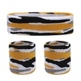 thumbnail image 1 of Ensemble de Bandeaux de Survêtement 1 Bandeau et 2 Bracelets pour Sports et Plus Bandeaux de Survêtement pour Cheveux, 1 of 2