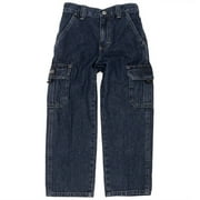 Angle View: Classic Cargo Jeans Sizes 4-7