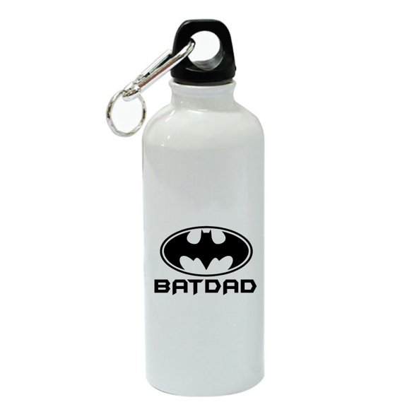 Batdad White Aluminum Sports 20 oz Water Bottle