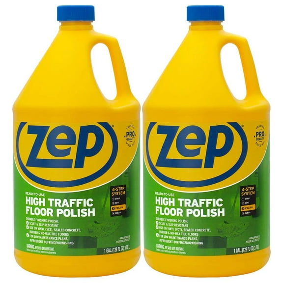128 oz. ZEP High-Traffic Floor Polish (2-Pack)