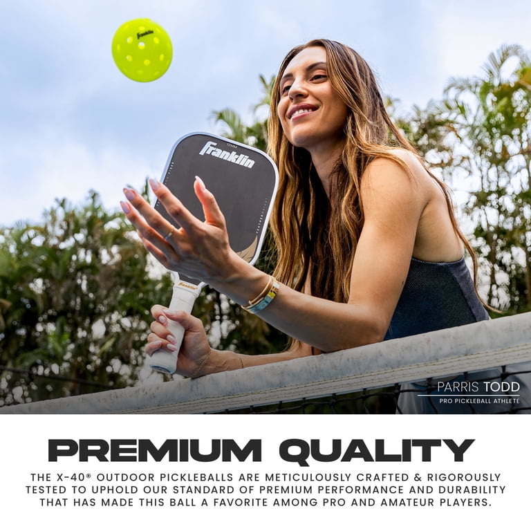 Franklin Sports X-40 Outdoor Pickleballs, 12 Piece Premium Quality
