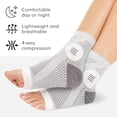 thumbnail image 3 of Calcetines para neuropatía (par): compresión periférica para neuritis, mangas para pies sin dedos para diabéticos, alivio del dolor por daño nervioso en los pies, tobillo, gota, fascitis plantar, sopo, 3 of 5